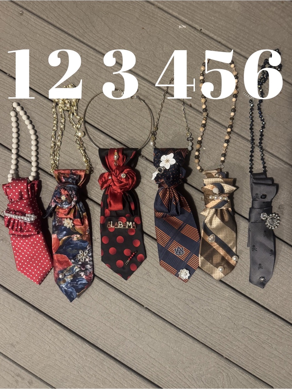 Handmade Custom Tie Necklace Buyers Choice (1 per price) - Designer-Inspired Ac